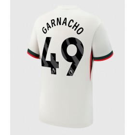Pánské fotbalový oblečení Chelsea Alejandro Garnacho #49 Venkovní košile 2025-26 Krátkým Rukávem